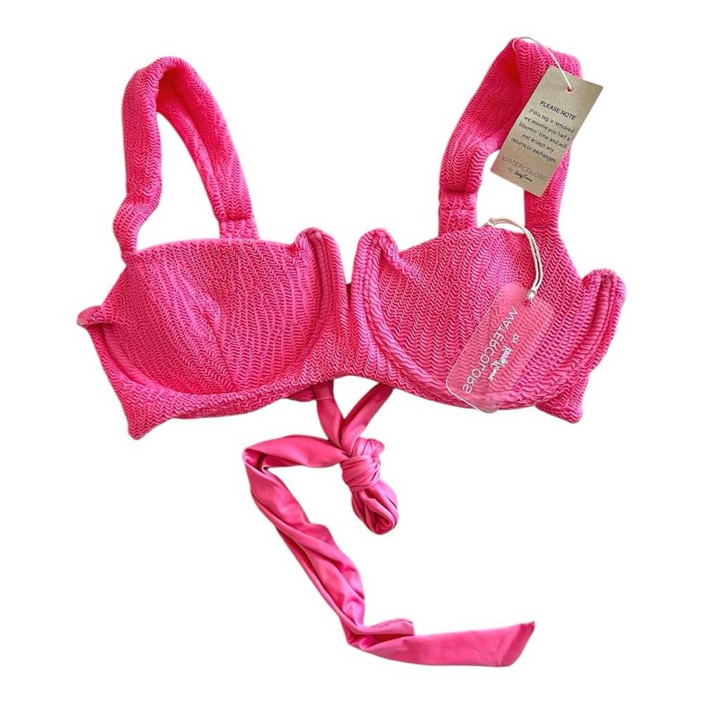 Kenny Flowers THE CAICOS
LUXE CRINKLE STRETCH V UNDERWIRE BIKINI TOP